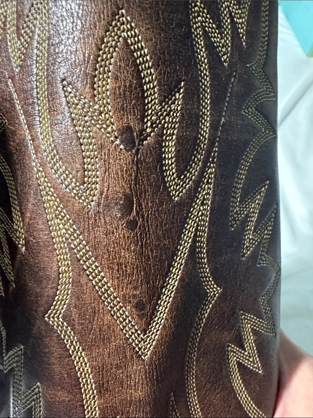 Justin Cowboy Boots Women’s 6B Brown Leather Western Embroidered Rodeo Boho - Picture 11 of 12